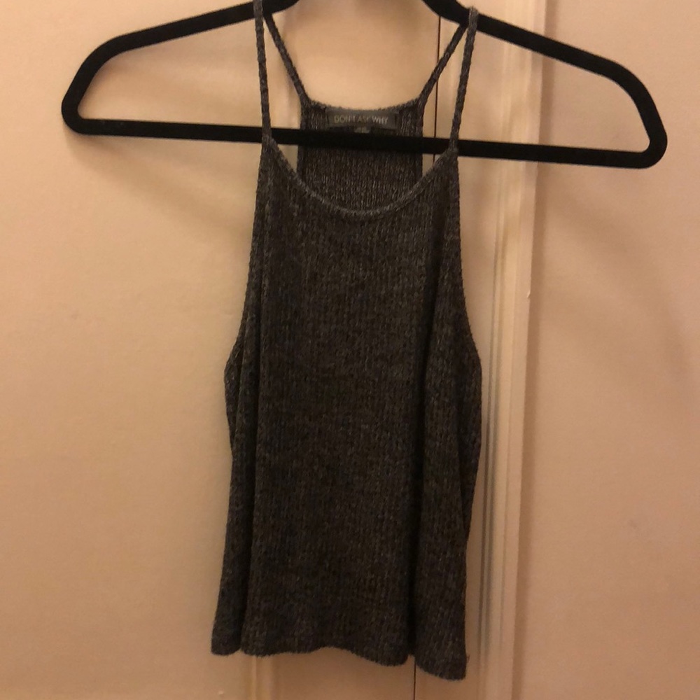Don’t Ask Why high neck crop tank top
